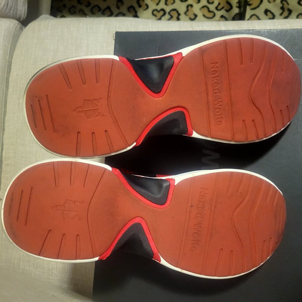 Naked Wolfe Men Black Red White size 12